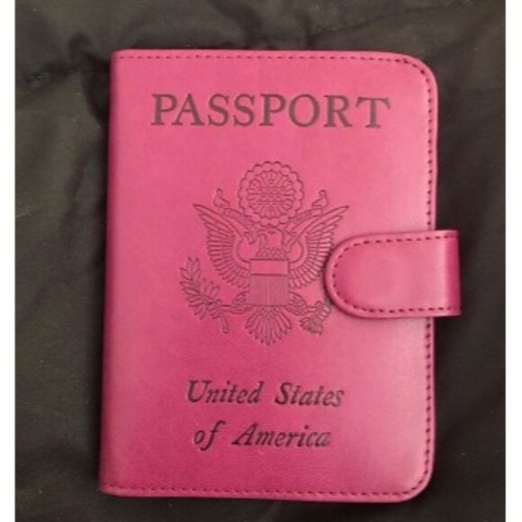 New Passport Holder Cover Wallet RFID Blocking Leather Card Case Travel - Picture 1 of 2